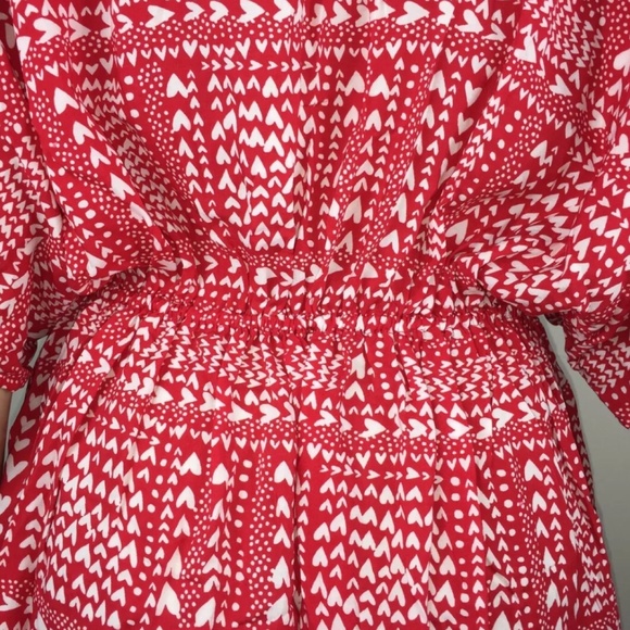 Victoria's Secret OS Hearts Print Kimono Robe NWT - Picture 7 of 8